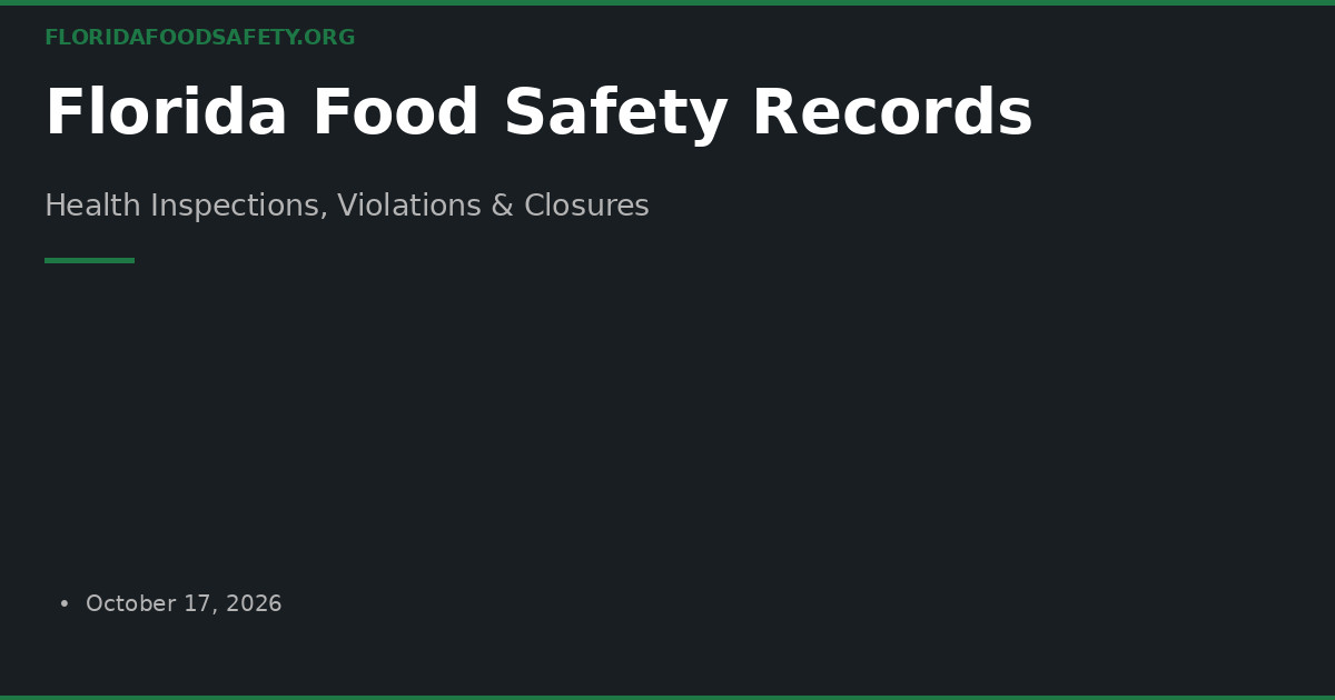 Violation V21: Time as control — Florida Food Safety Reference